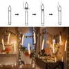 Andere Event -Party -Lieferungen 122436PCS Flameless Floating Led Candles Light mit magischer Staber Fernhaut -Halloween -Dekoration Hochzeitsdekor 230815