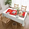 Masa bezi dikdörtgen masa örtüsü 40 "-44" Rusya Sovyetler Birliği Komünist Kapaklar