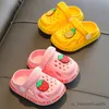 Slipper Zomerpantoffels voor binnen, kinderen, fruit, aardbei, meisje, flip-flop, glijbaan, sandalen, strand, kinderen, huis, vloerschoenen