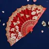 Decorative Figurines Attractive Hand Fan Easy To Carry Folding Exquisite Pattern Retro Chinese Style Handheld Decoration Widely Used