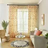 Curtain Nordic fruits pink cute curtains for girl kids living room bedroomins style peach curtain for window study half shading R230815