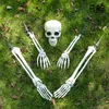 Diğer Etkinlik Partisi Malzemeleri Gerçekçi İskelet Stakes Cadılar Bayramı Dekorasyonları Bahçe Çim Yorusu için Korkunç Kafatası El Kemik Bahçesi Mezarlık Ev Dekoru 230815