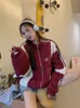 Jackets femininas Trilha de grandes dimensões Mulheres hip hop coreano Streetwearwear Windbreaker Block Jacket Spring Summer Summer Casaco fino retalhos de retalhos 230815