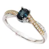 Anillos de racimo anillo de compromiso de zafiro natural 0.5ct para mujer 4 mm 6 mm Boda azul oscuro 925 joyería de plata