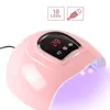 Nageltorkar Portable Pink Dryer Machine UV LED -lampa 306090S TIMER USB CABLE HEM ANVÄND GEL LACK TOOL 230814