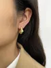 Stud Earrings Peri'sbox Trendy Smooth Gold Silver Plated Irregular Thick Dome Teardrop Women's Chunky Kylie 2023