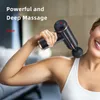 Ganzkörpermassage tragbare Massagepistole Percussion Pistole für Hals Tiefe Schmerztherapie vibrieren Relief Relief Fitness 230814