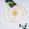 Choker Vintage Ribbon Rich Flower Yarn For Women Necklace Clavicle Chain Fashion Adjustable Neck Wedding Jewelry Y2K Accessories