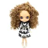 Dolls Icy DBS Blyth Doll Serires nobl0623巻き茶色の髪の関節体燃焼肌16 bjd ob24アニメガール230814
