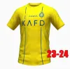 S-4xl al NASSR FC Maglie da calcio Ronaldo Mane 2023 Home Yellow Away 23 24 Cr7 Gonzalo Talisca Ghislain Konan Vincent Aboubakar Men Football Shiirt AL-NASSR FC Kids XXXL