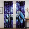 Curtain Cool GamePad Game Controller Video Boy Children's Blue Shading Bedroom Winodw Curtains Set For Living Room 2 Pieces GRATIS SHIPING