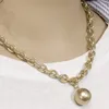 Chains Gold Ball Necklaces Chunky Silver Chain For Women Trendy Pendant Cute Plated Filled Cuban U Link Choker