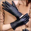 Five Fingers Gloves 1 Pairs Leather Driving Touch Sn Windproof Waterproof Synthetic Women Solid Color Fl Drop Delivery Fashion Accesso Dhzjk