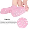 Shoe Parts Accessories Silicone Moisturizing Spa Gel Heel Socks Reusable Cotton Gel Elastic Socks Pad Exfoliating Foot Skin Rejuvenation Foot Care 230815