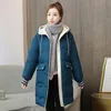 Casual long cotton-padded women's 2023 new autumn and winter clothes loose large size women's cotton-padded jacket bread1818