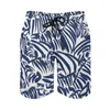 Herenshorts Zebra Stripe Navy Board Samenvatting Fun Dier Korte broek Design Sportkleding