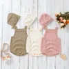 Rompers babykläder stickade onesie set tjejartiklar födda romper för spädbarn pojke 0 till 12 månader bodysuits enstycken födelse jumpsuits 230816