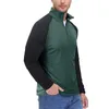 Camisetas masculinas Moda Spring e outono Zipper casual de manga longa para homens Pacote de camisa de massa alta alta