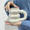 Кружки милые керамические кофейные чашки корея каваи дизайнер -дизайнерский круг пузырь для завтрака молочный сок