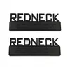 2 Pack Redneck Edition Exteriör Emblem Car Truck Boat Decal Logo Ersättare för F-150 F250 F350 Silverado Ram 1500Black Red169R