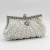 Bolsas de noite Pérola Saco feminina Feminina Bolsa de noite bordada e incrustada de diamante Bolsa Cheongsam na mão 230815