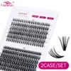 Falska ögonfransar 2 Casessetfadvan DIY Självskapande fransar 480 Individuella Mink Cluster Lash S Natural 10D 20D 30D 40DFALSE 230816