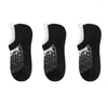 Kvinnors strumpor 3pairs/parti osynlig sommar tunn casual dam sock silikon icke-halk hög kvalitet sox chaussette sokken