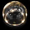 Storage Bottles Display Glass Cover Ball Design Immortal Flower Tabletop Case Transparent Dome Decorative