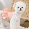 Hundekleidung Haustier Prinzessin Kleid Sommer Frühling Mode Rock kleiner süßer Dessinger -Weste Katze süßes Hemd Welpe Kleidung Chihuahua Yorkshire