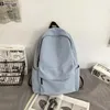 Schultaschen Frauen Rucksack Solid Color Bag College Schoolbag Travel Computer Freizeit große Kapazität Rucksack Pack