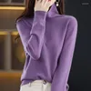 Women's Sweaters Pullover Autumn/Spring Wool Sweater Casual Knitwear Ladies Top Loose Turtleneck Fashion Versatile Blouse