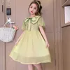 Mädchenkleider Mädchen Kleid Sommer Neue Version Fremdstil Dünn Chiffon Kleid Kinderkleid süße Mädchen Prinzessin Kleid Sommer R230816