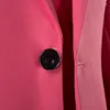 Men's Suits Plyesxale Pink Suit Men 2023 Classic Mens With Pants Slim Fit Wedding For Elegant Latest Coat Pant Designs Q2