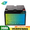 Batteria di alta qualità 12,8 V 12V 30A AH LifePO4 BMS incorporata BMS per auto a luci luminose inverter da campeggio all'aperto+caricatore da 14,6 V 5A