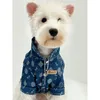 Fashion Dog Jackets Designer Dogs Kleding Denim Doek Dog Apparel Classic Gedrukte letter Patroon Spring en Summer Pet Clothing Jacket