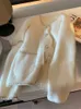 Giacche da donna francese piccola fragranza perla abbottonate cardigan top gita in pile delicata in pile delicata 230815