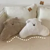 Pillow Soft Bear Reading Seat Back Plush Cute Chair Waist Throw Pillows Lumbar Support Almohada Lectura