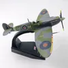 Самолет MODLE 1/72 Шкала Британский самолет Diecast Metal Prony Model Модель детские игрушки Spitfire истребитель сплав Diecast Model 230816