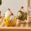 Oggetti decorativi pollo in legno moderno moderno delizioso giardino hilde decorazione animale figura artigianato Ornament Miniatures Gift 230815