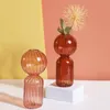 Kubki Creative Glass Wazon Wazon Świece Clear -Flower Wedding Centerpiece Home Dekoracja Stół Świeczca uchwyt 230816