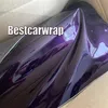 Premium Midnight Purple Gloss Shiny Metallic Vinyl Wrap Car Wrap med Air Bubble With Low Tack Glue Size1 52 20M ROLL317A