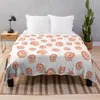 Blankets Cute Orange Pattern: A Floral Life Design. Weighted Warm Flannel Throw Blanket