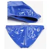 Underpants Men Plus Size Bright PVC Faux Latex Leather Briefs U Convex Bag Stretch Undershorts Package Hip Sexy Underwear