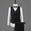 Одежда поставки детей Формальная куртка брюки Bantie Bowtie 4pcs Performance Poship Sust Boys Свадебное платье джентльмен детская церемония костюм 230815