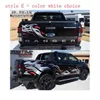 Autoaufkleber Beide Seiten Autokopfschwanzabziehbilder Vinyl KK Dekoration Auto-Car-Styling-Zubehör für Ford Ranger Raptor F150 PICKUP291U