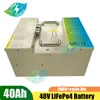 Novos produtos ciclo profundo LifePo Good 40AH 48V Lítio Bateria da bateria Battery AGV LIFEPO4 Bateria+ 5A Carregador