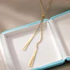 Hangende kettingen kisswife mode geometrische driehoek ketting voor vrouwen goud kleur roestvrij staal verstelbare ketting licht luxe sieraden