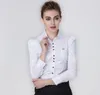 Le tute da donna vaccano da donna Business Office Wear White Slim Body Shirt a maniche lunghe di grandi dimensioni 3xl Brusa Bodys Ladies Tops Fashion Salthole 230815