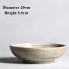 Bowls Creative Japanese Rough Pottery Tableware Dinner Plate Household Kitchen Restaurant Supplies Vintage Rice Soup Salad Fruit Bowl