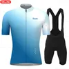 Rowerowe koszulki Sets Raudax Summer Men Set Set Oddychanie odzieży Rowerowe szorty Mtb Maillot Ropa Ciclismo Triathlon 230816